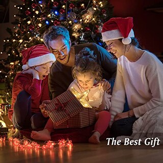 Foto 5 | Decoración Para Árbol De Navidad Con Forma De Estrella De Lewondr, Con Luces Y Lentejuelas, Color Do - Venta Intern