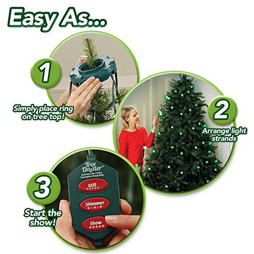 Foto 4 | Cadena De Faroles Para Decoración De Árbol De Navidad, 32 Luces Led - Venta Internacional.