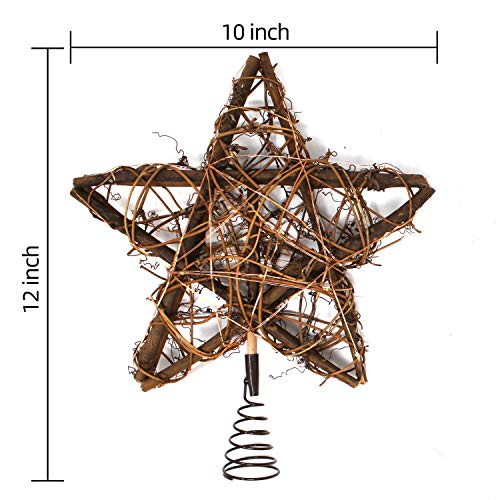 Foto 3 pulgar | Decoración De Árbol De Navidad Joiedomi Rattan Star Con 50 Luces Led - Venta Internacional.