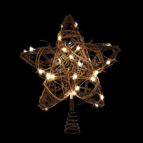 Foto 4 pulgar | Decoración De Árbol De Navidad Joiedomi Rattan Star Con 50 Luces Led - Venta Internacional.