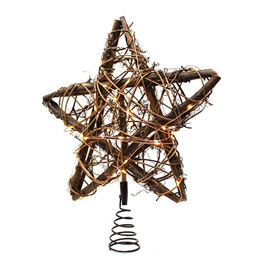 Foto 5 pulgar | Decoración De Árbol De Navidad Joiedomi Rattan Star Con 50 Luces Led - Venta Internacional.