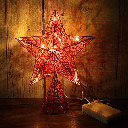 Foto 3 pulgar | Homedeco. Estrella Roja En Forma De Árbol Con Luces Led De C - Venta Internacional.