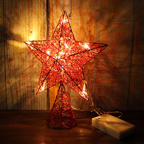 Foto 4 pulgar | Homedeco. Estrella Roja En Forma De Árbol Con Luces Led De C - Venta Internacional.