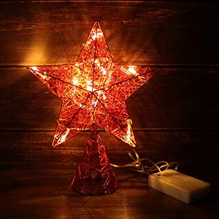 Foto 4 | Homedeco. Estrella Roja En Forma De Árbol Con Luces Led De C - Venta Internacional.