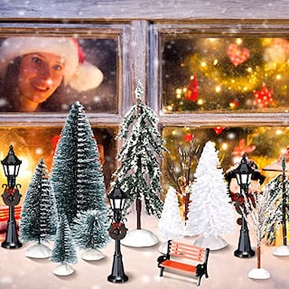 Foto 4 | Set De Decoración Navideña Con Miniárboles Artificiales, 22 Unidades - Venta Internacional.