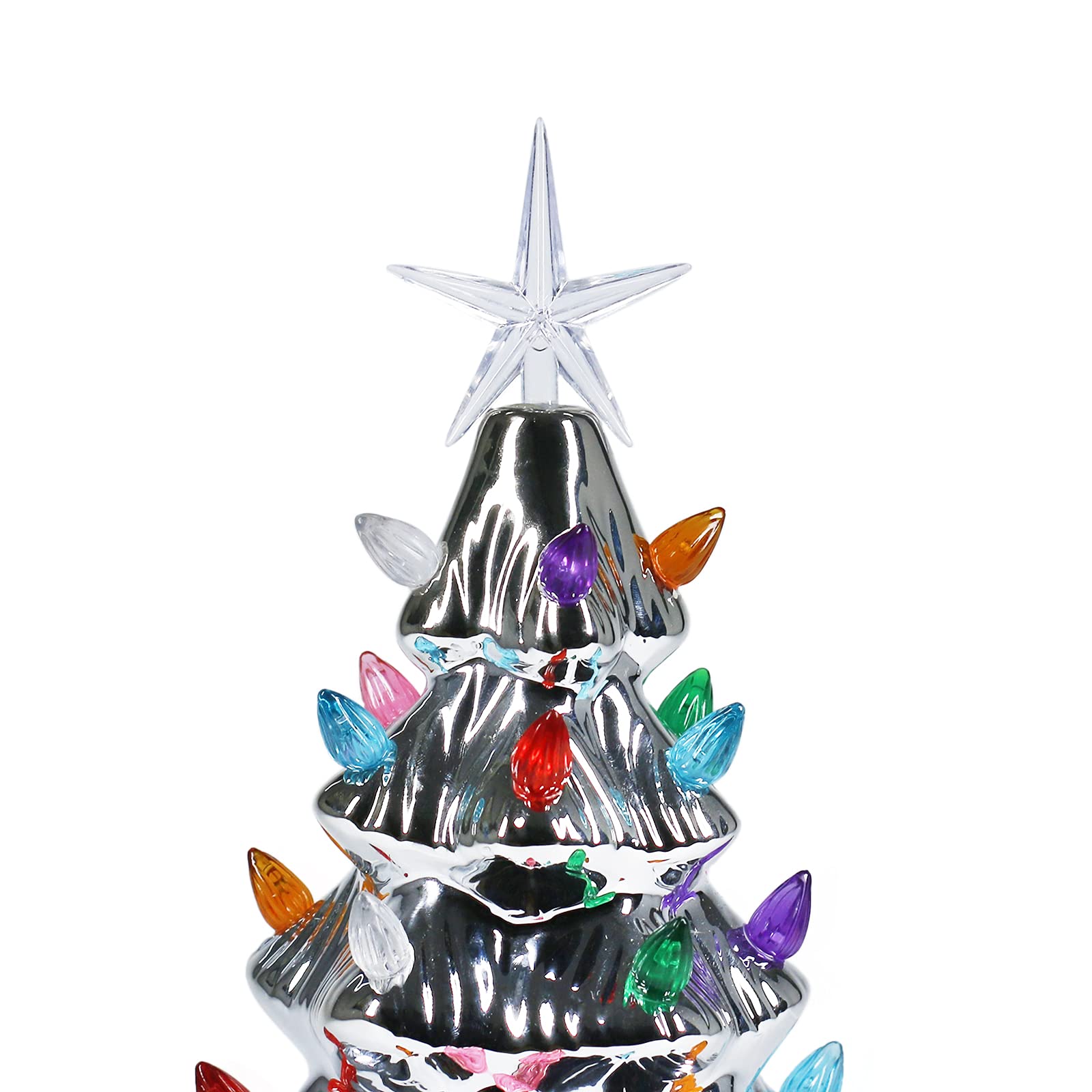 Foto 5 | Árbol De Navidad Sunnyglade De Cerámica De 11 Pulgadas Con 28 Led Y Tapa - Venta Internacional.