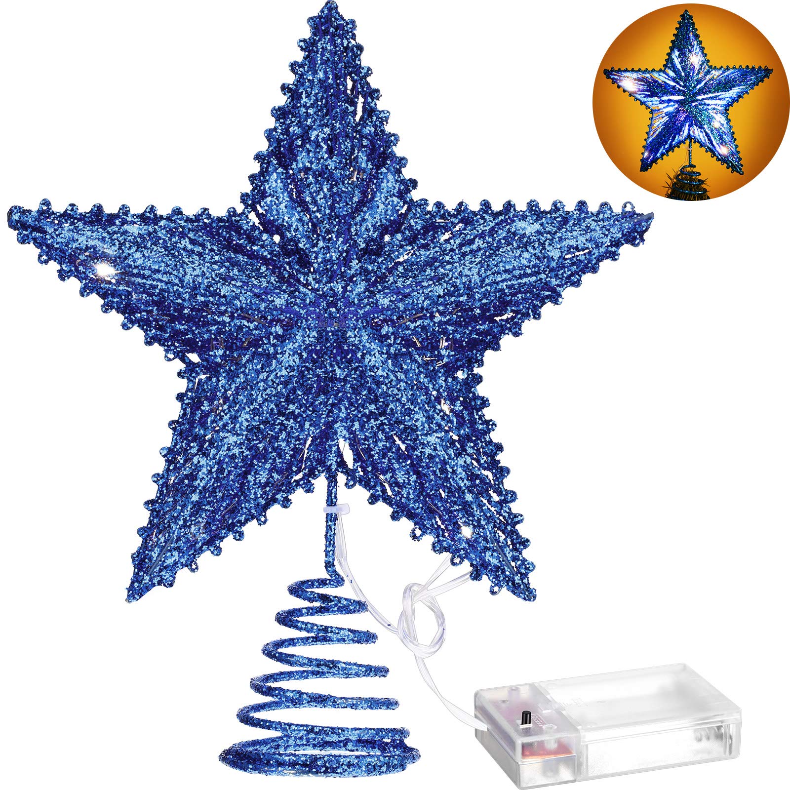 Decoración Con Forma De Estrella De Navidad Aoriher, 25 Cm, Con 20 Luces Led - Venta Internacional. $1,031