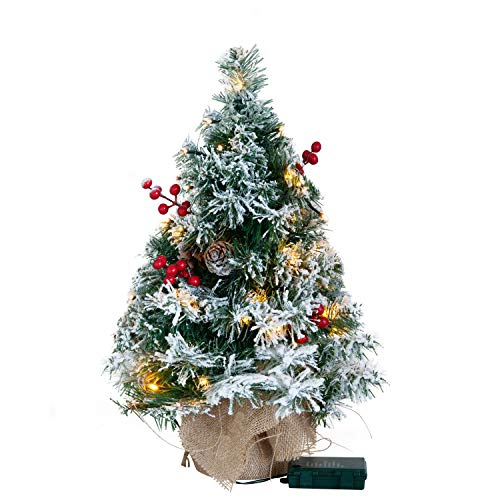 Foto 1 | Árbol De Navidad Joiedomi Con Estampado De Nieve Preiluminado, 50 Cm, Con Luces - Venta Internacional.