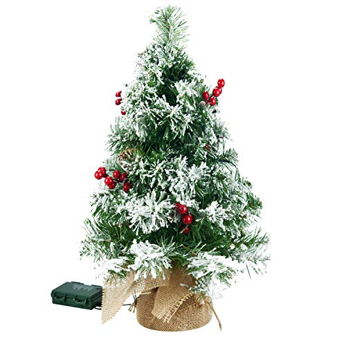 Foto 2 | Árbol De Navidad Joiedomi Con Estampado De Nieve Preiluminado, 50 Cm, Con Luces - Venta Internacional.