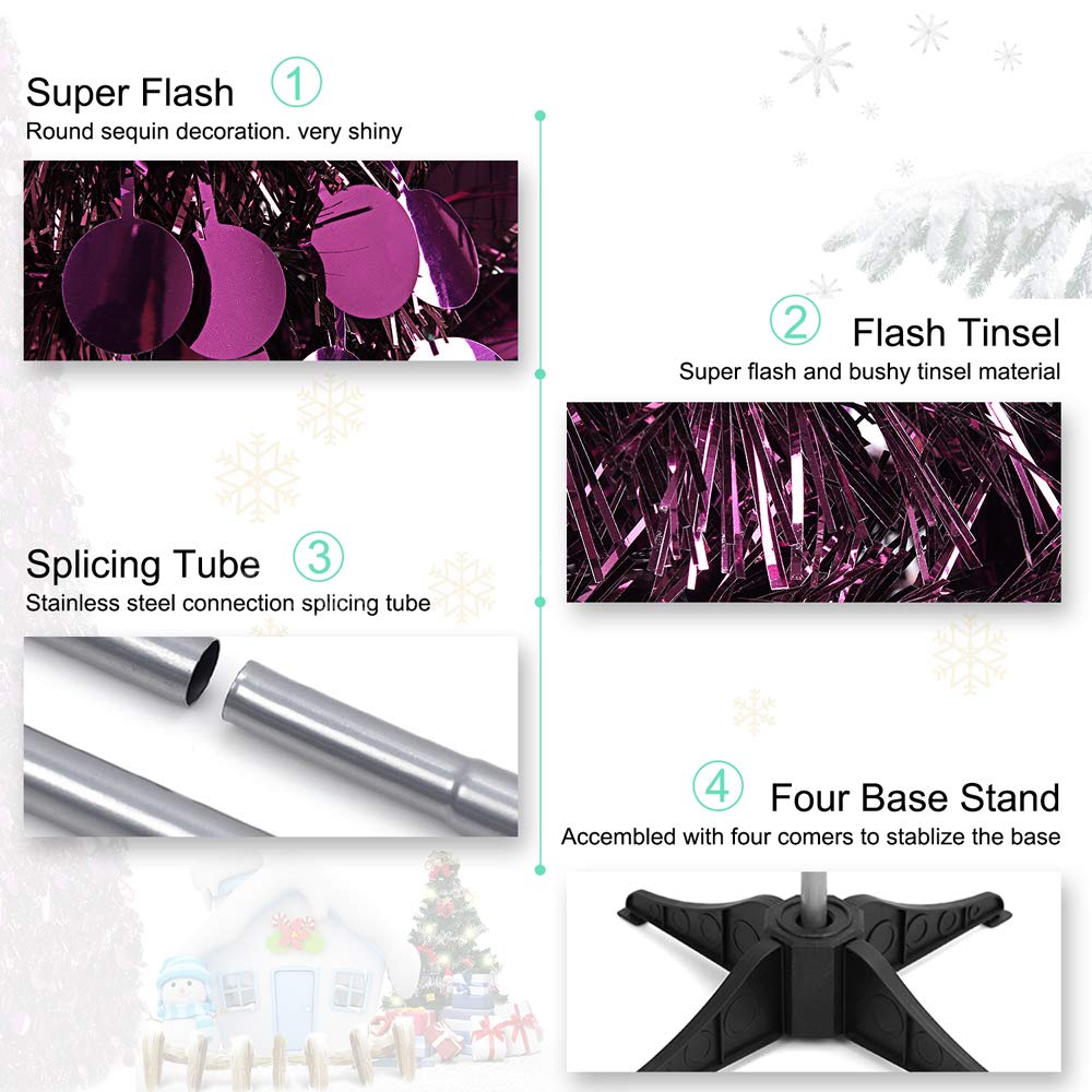 Foto 4 pulgar | Árbol De Navidad N&t Nieting De 5 Pies Con Luces, Plegable Y Desplegable - Venta Internacional.