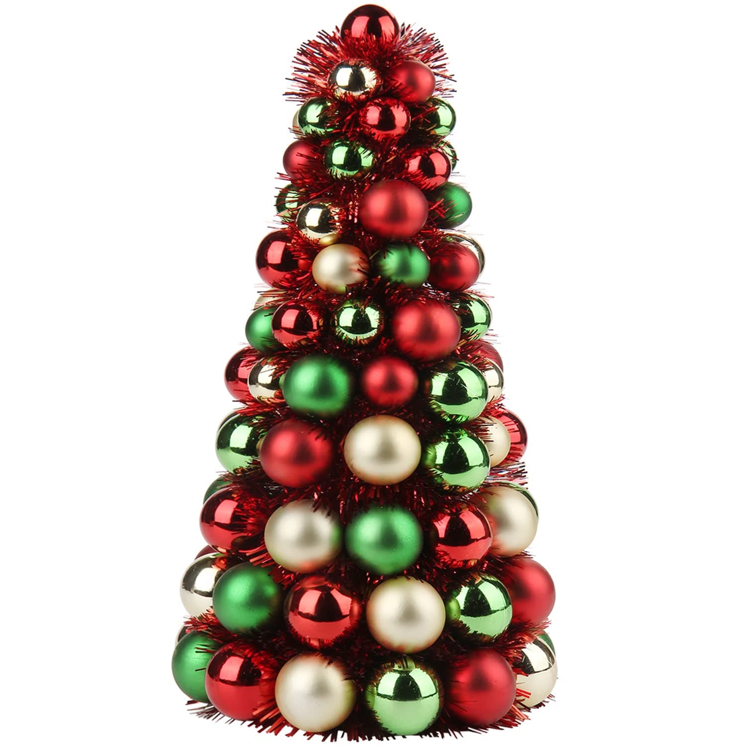 Mesa Con Forma De Árbol De Navidad Gnflus, Tamaño Pequeño, 40 Cm, Con 94 Adornos - Venta Internacional. $1,295