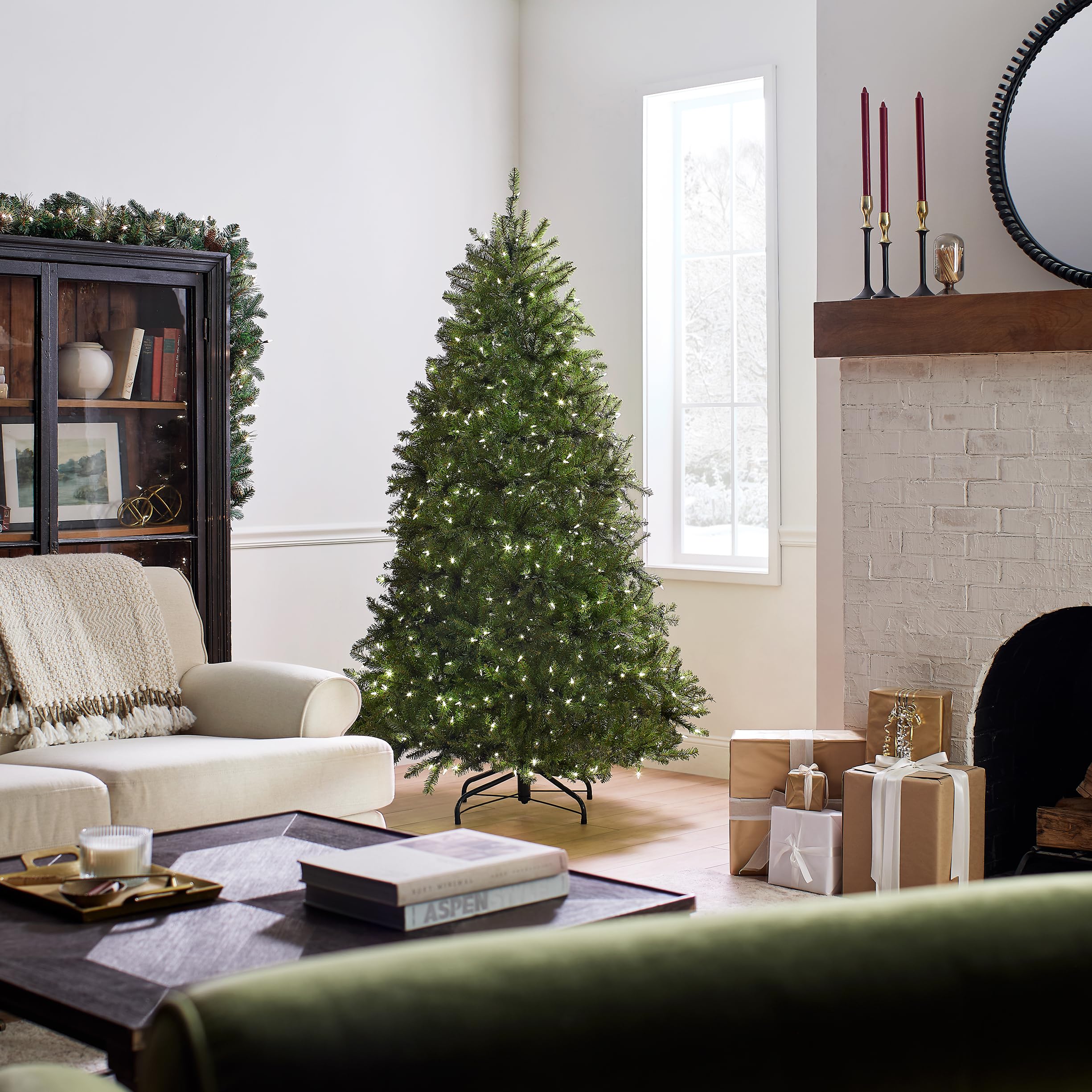 Foto 4 | Árbol De Navidad Dunhill Fir De National Tree Company, 6.5 Pies - Venta Internacional.