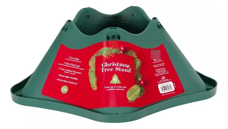 Foto 4 | Pie Arbol Navidad Base De Plástico Navideño Verde