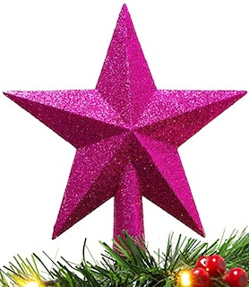 Foto 1 | Decoración Con Forma De Estrella En La Copa De Un Árbol Con - Venta Internacional.
