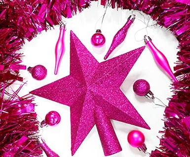 Foto 2 | Decoración Con Forma De Estrella En La Copa De Un Árbol Con - Venta Internacional.