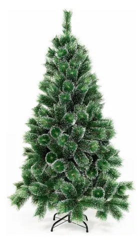 Foto 1 | Árbol de Navidad Artificial Frondoso 180 cm Verde Nevado