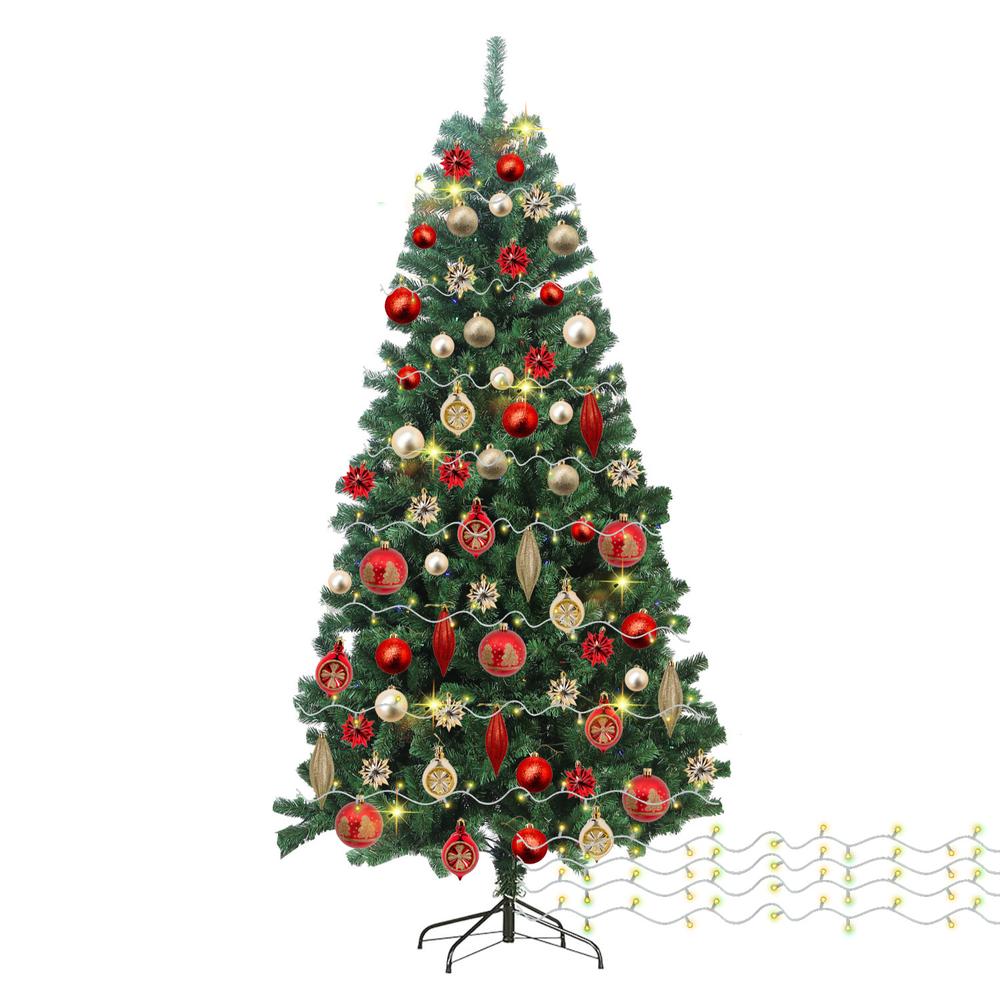 Foto 1 | Árbol De Navidad 180 Cm Sgxmas180 + Esferas Hjener020000 + Luces Xmaslight250