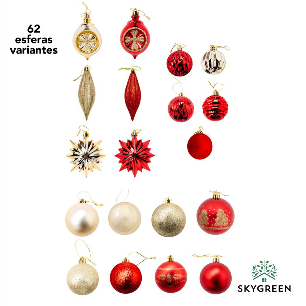 Foto 5 pulgar | Árbol De Navidad 180 Cm Sgxmas180 + Esferas Hjener020000 + Luces Xmaslight250