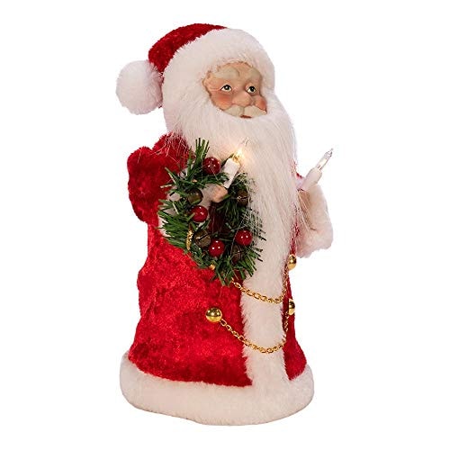Decoración Para Árbol De Navidad Con 10 Luces, Diseño De Kurt S. Adler, Papá Noel - Venta Internacional. $583