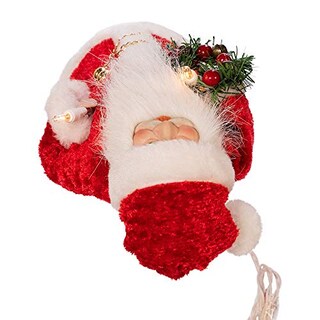 Foto 6 | Decoración Para Árbol De Navidad Con 10 Luces, Diseño De Kurt S. Adler, Papá Noel - Venta Internacional.