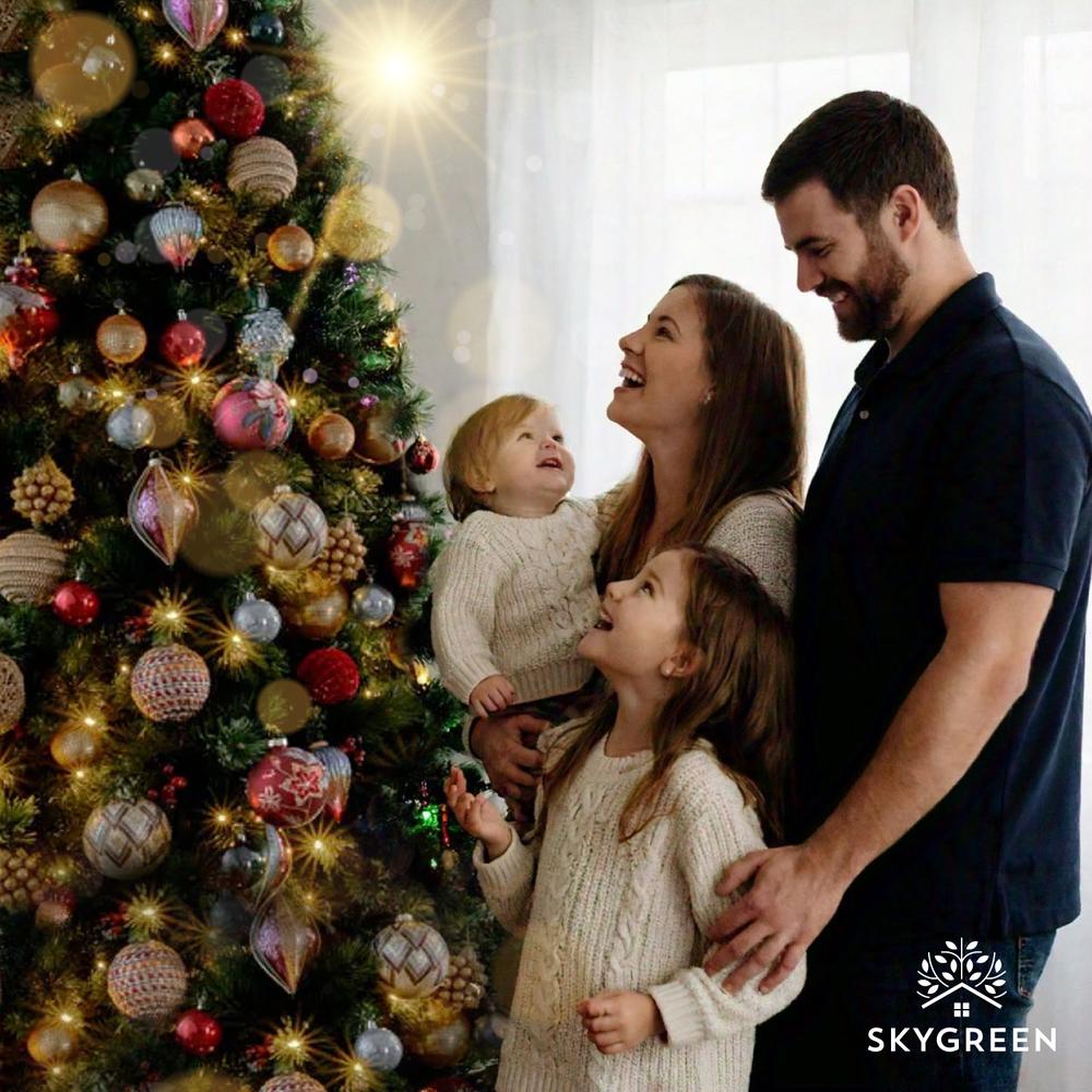 Foto 7 | Árbol Navidad Artificial 2.10 M Pino Verde Frondoso Navideño