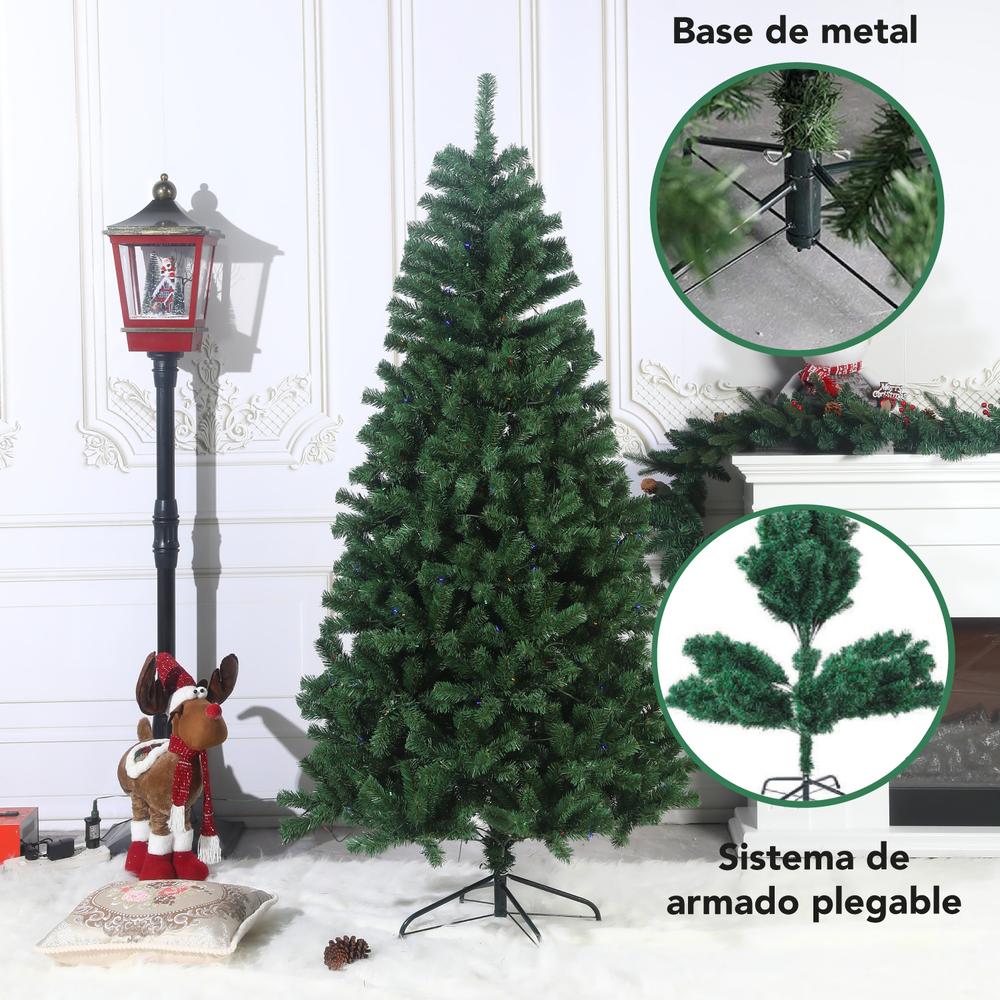 Foto 6 pulgar | Árbol De Navidad 2.10 M Verde Frondoso Decorativo Artificial