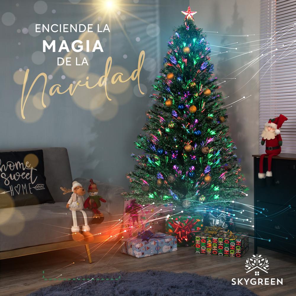 Foto 8 | Árbol De Navidad 1.80 Mts Led Luces Integradas Pino Frondoso