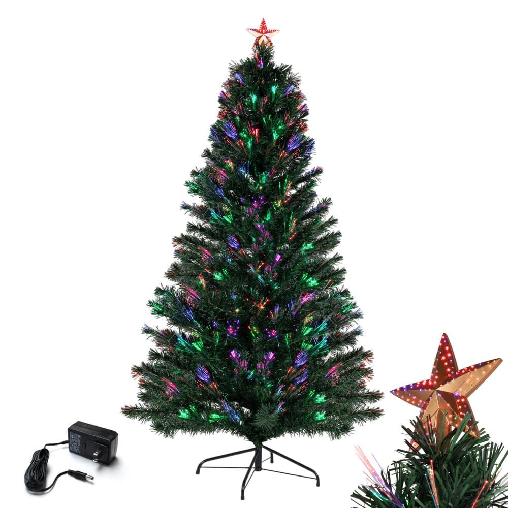 Árbol Navidad Artificial 1.80 M Fibra Óptica Pino Frondoso $2,199