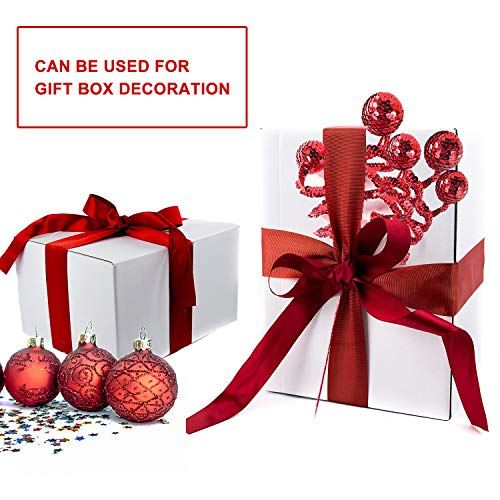 Foto 2 | Set De Decoración Para Árbol De Navidad, Bola De Lentejuelas Rojas Zhanyigy - Venta Internacional.