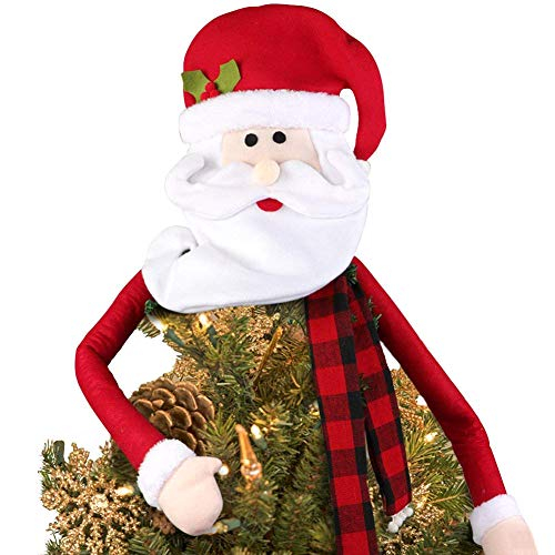 Foto 2 pulgar | Gorro Grande Para Adornar Árboles De Navidad, Papá Noel Con  - Venta Internacional.