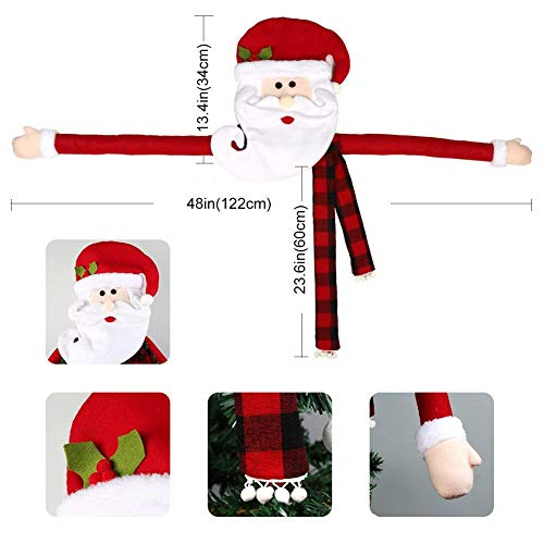 Foto 3 pulgar | Gorro Grande Para Adornar Árboles De Navidad, Papá Noel Con  - Venta Internacional.