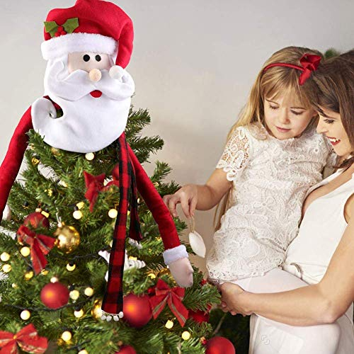 Foto 4 pulgar | Gorro Grande Para Adornar Árboles De Navidad, Papá Noel Con  - Venta Internacional.