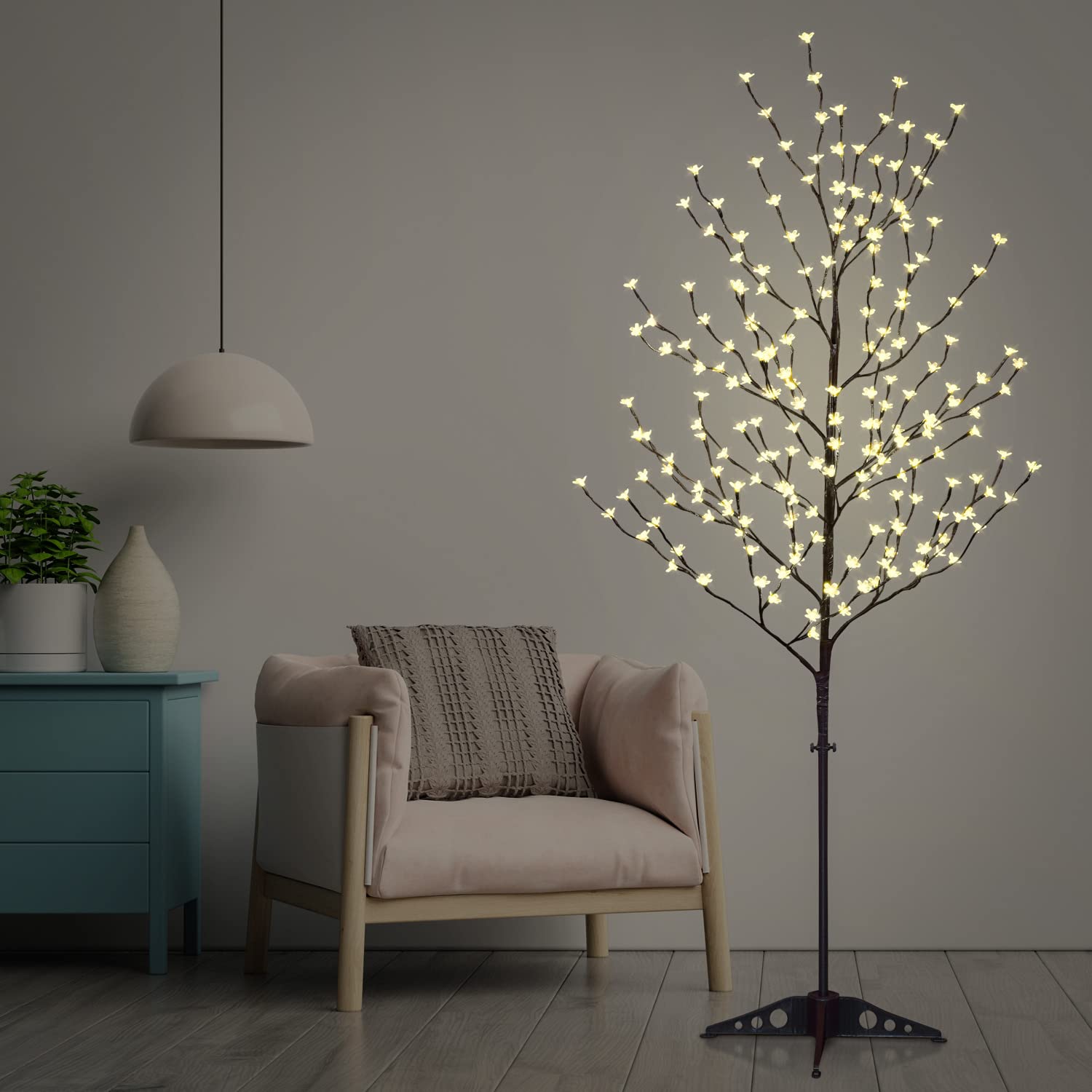 Foto 3 pulgar | Árbol De Cerezo En Flor Con Iluminación Led Lightshare De 4 Pies, 5 Pies, 6 Pies - Venta Internacional.