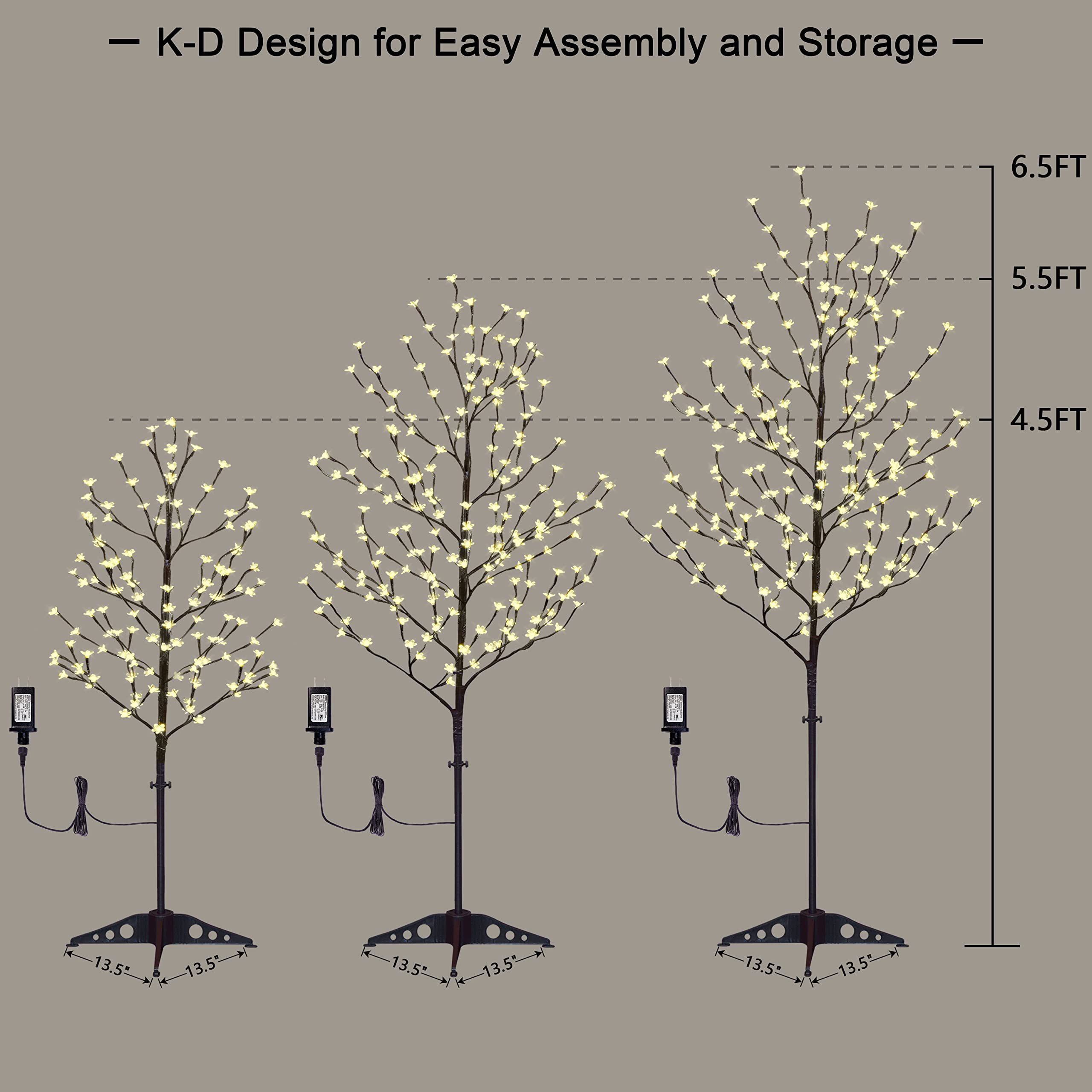 Foto 5 pulgar | Árbol De Cerezo En Flor Con Iluminación Led Lightshare De 4 Pies, 5 Pies, 6 Pies - Venta Internacional.