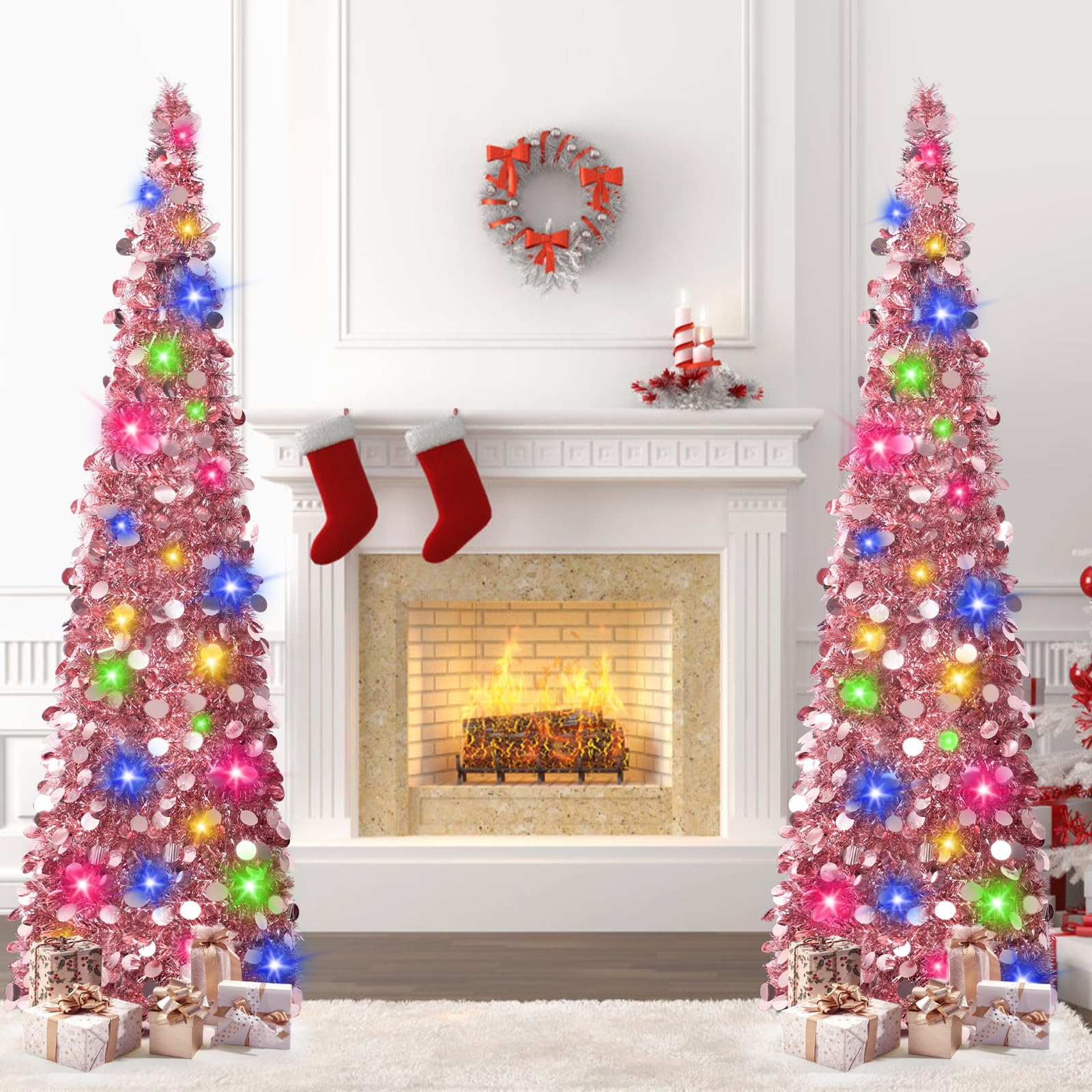 Foto 4 pulgar | Árbol De Navidad Macting 1.5 M Oro Rosa - Venta Internacional