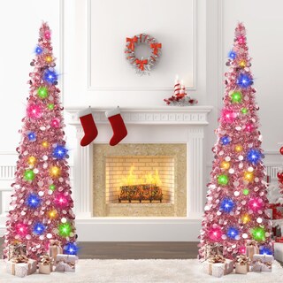 Foto 3 | Árbol De Navidad Macting 1.5 M Oro Rosa - Venta Internacional