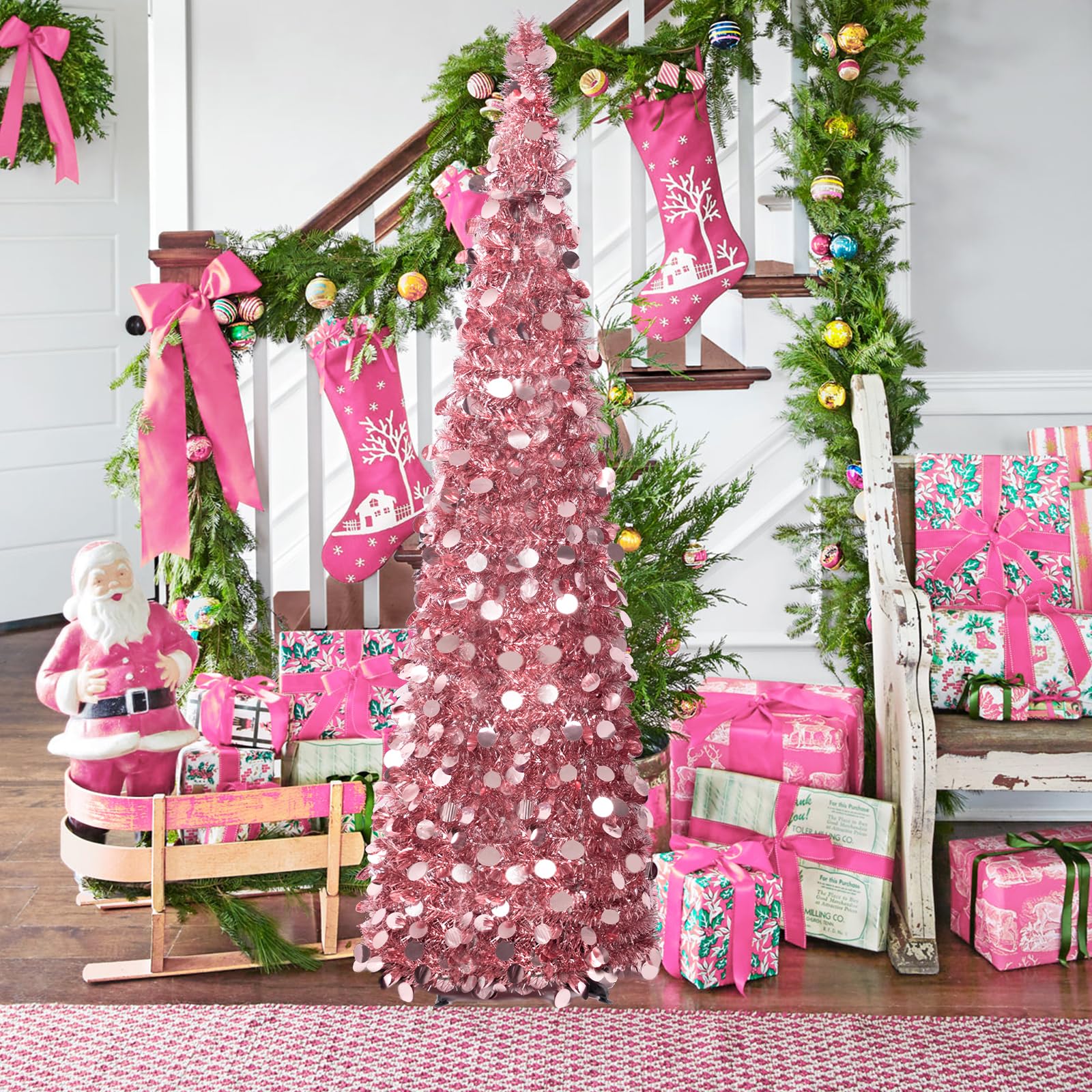 Foto 7 pulgar | Árbol De Navidad Macting 1.5 M Oro Rosa - Venta Internacional