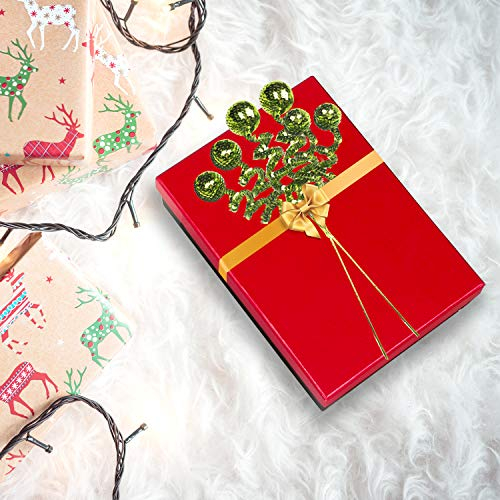 Foto 4 pulgar | Set de Decoración para Árbol De Navidad Zhanyigy Bola de Lentejuelas Verdes - Venta Internacional