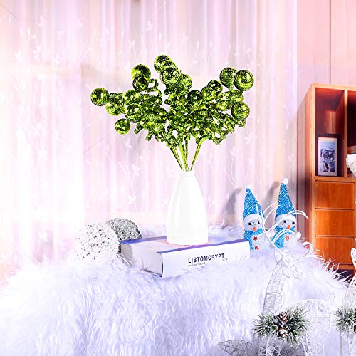 Foto 5 pulgar | Set de Decoración para Árbol De Navidad Zhanyigy Bola de Lentejuelas Verdes - Venta Internacional