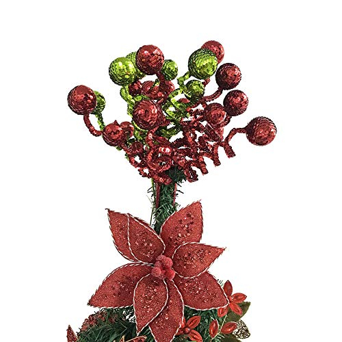 Foto 8 pulgar | Set de Decoración para Árbol De Navidad Zhanyigy Bola de Lentejuelas Verdes - Venta Internacional