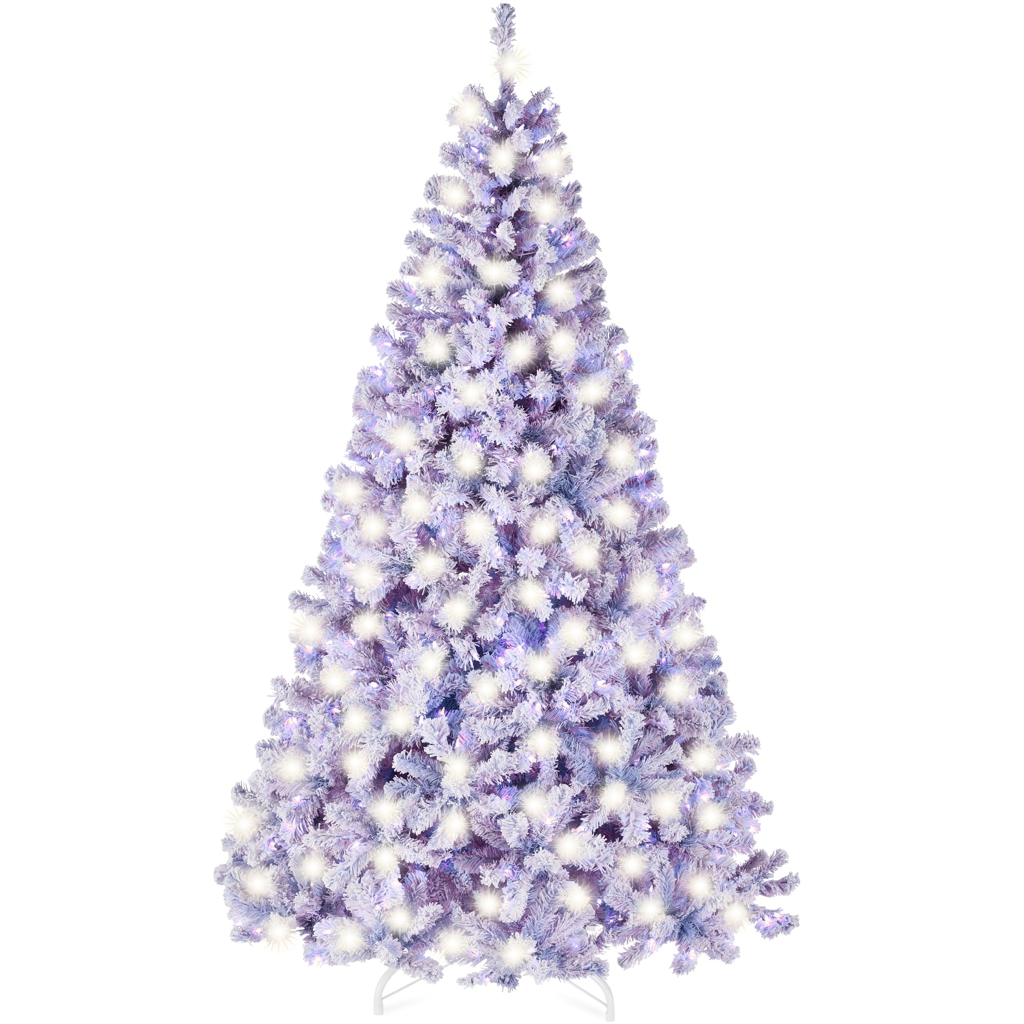 Foto 2 pulgar | Árbol De Navidad Best Choice Products, Color Lavanda, 1,4 M, Con Luces - Venta Internacional.