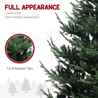 Foto 6 | Árbol De Navidad Homcom Preiluminado De 7.5 Pies Con 300 Luces Led Y Control Remoto - Venta Internacional.