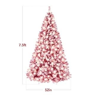 Foto 7 | Árbol De Navidad Best Choice Products, Preiluminado, Rojo, 7.5 Pies Con 550 - Venta Internacional.