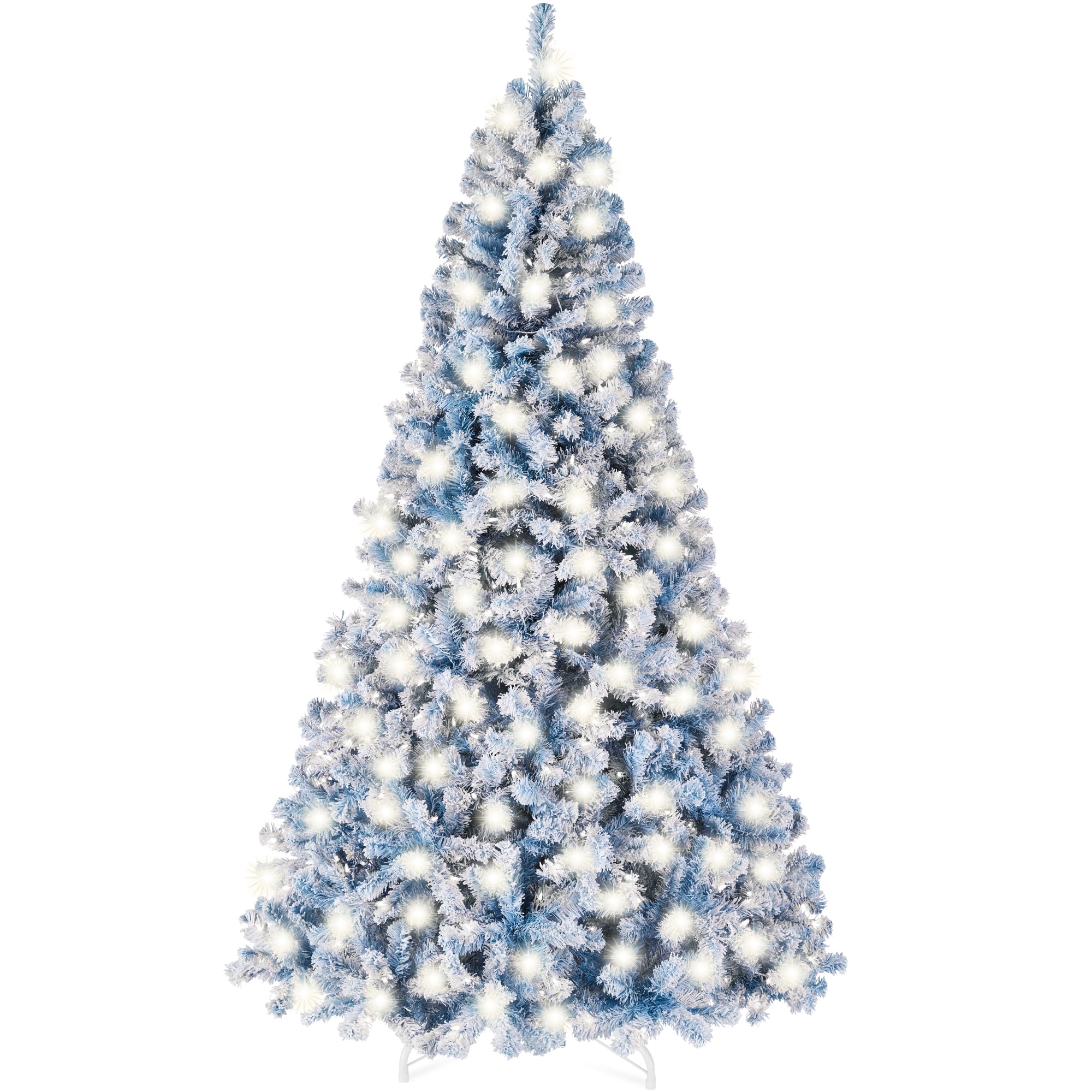 Foto 2 pulgar | Árbol De Navidad Best Choice Products, Preiluminado, Azul Hielo, 6 Pies - Venta Internacional.
