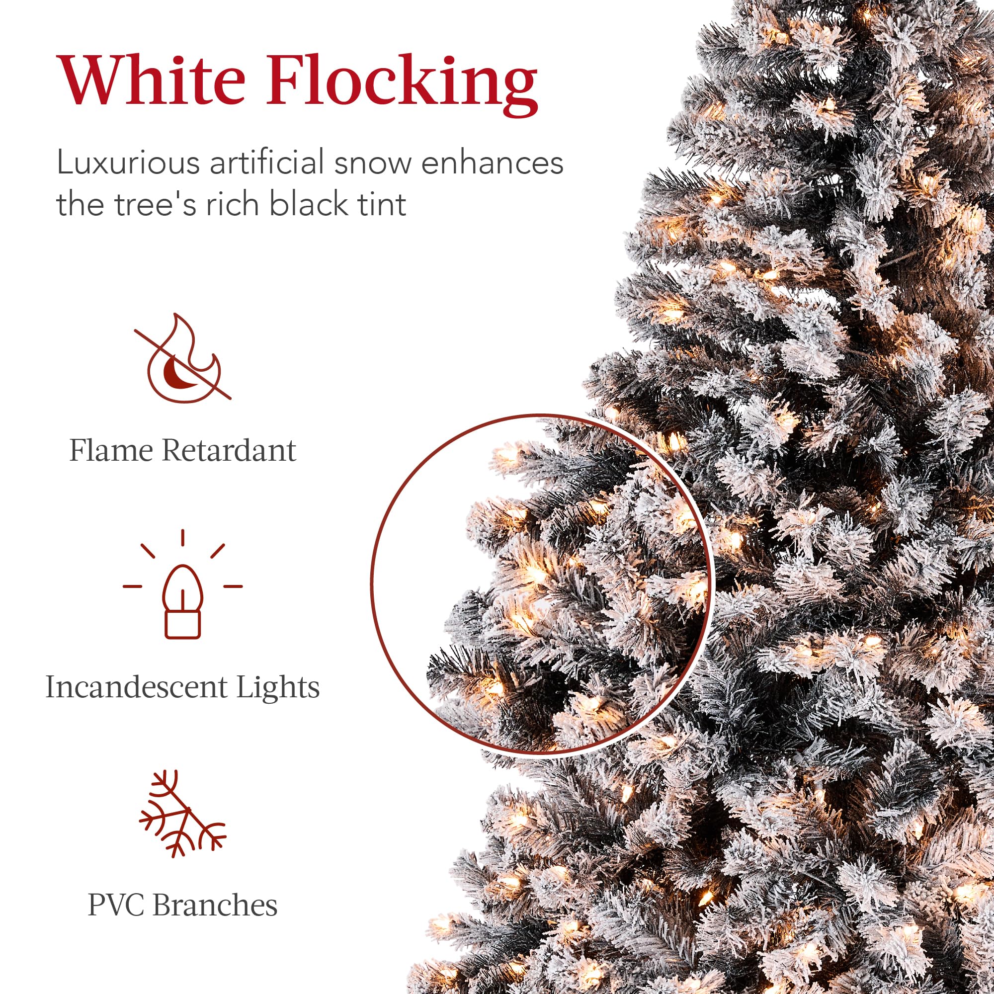 Foto 4 pulgar | Árbol De Navidad Best Choice Products Preiluminado, 6 Pies Con 250 Luces - Venta Internacional.
