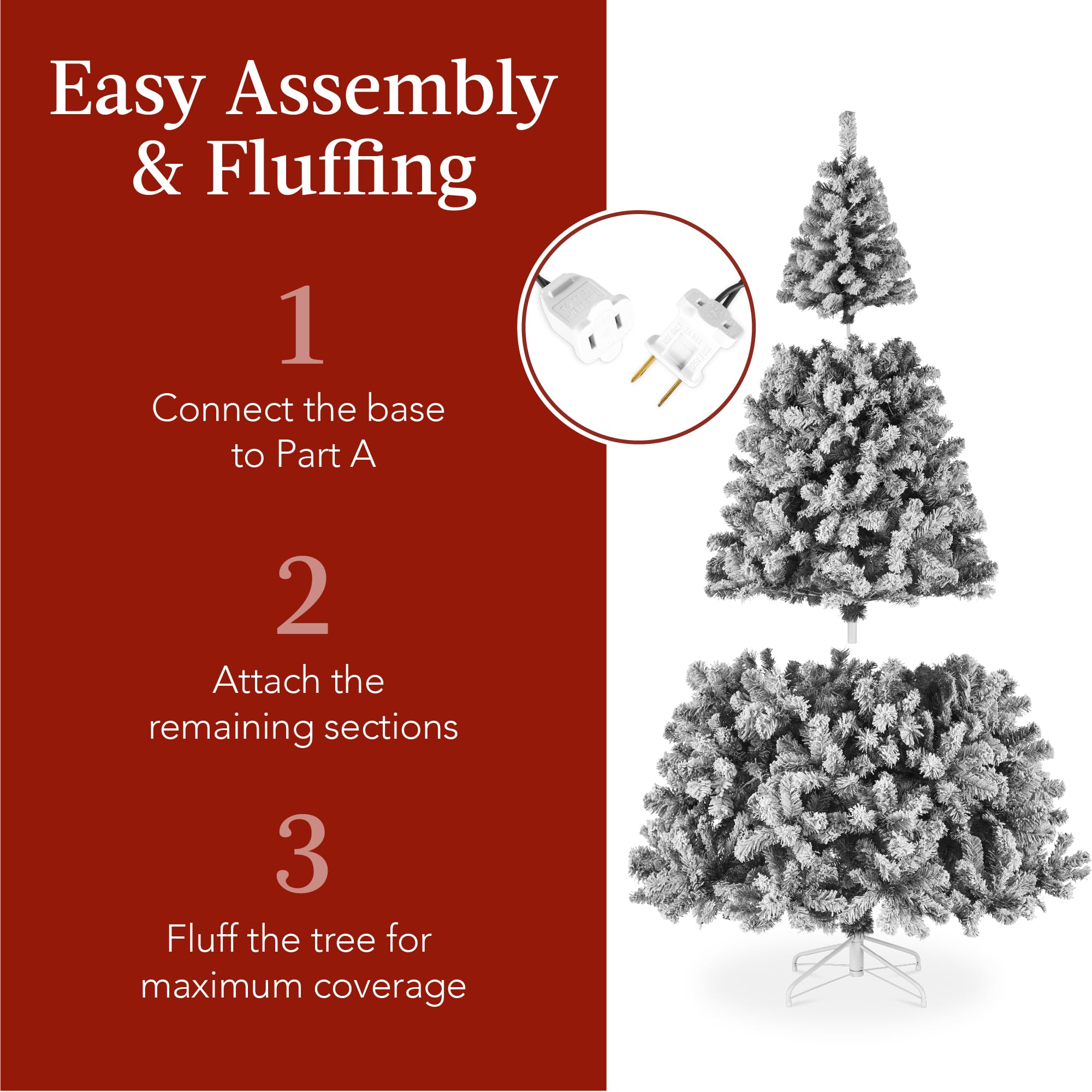 Foto 5 pulgar | Árbol De Navidad Best Choice Products Preiluminado, 6 Pies Con 250 Luces - Venta Internacional.