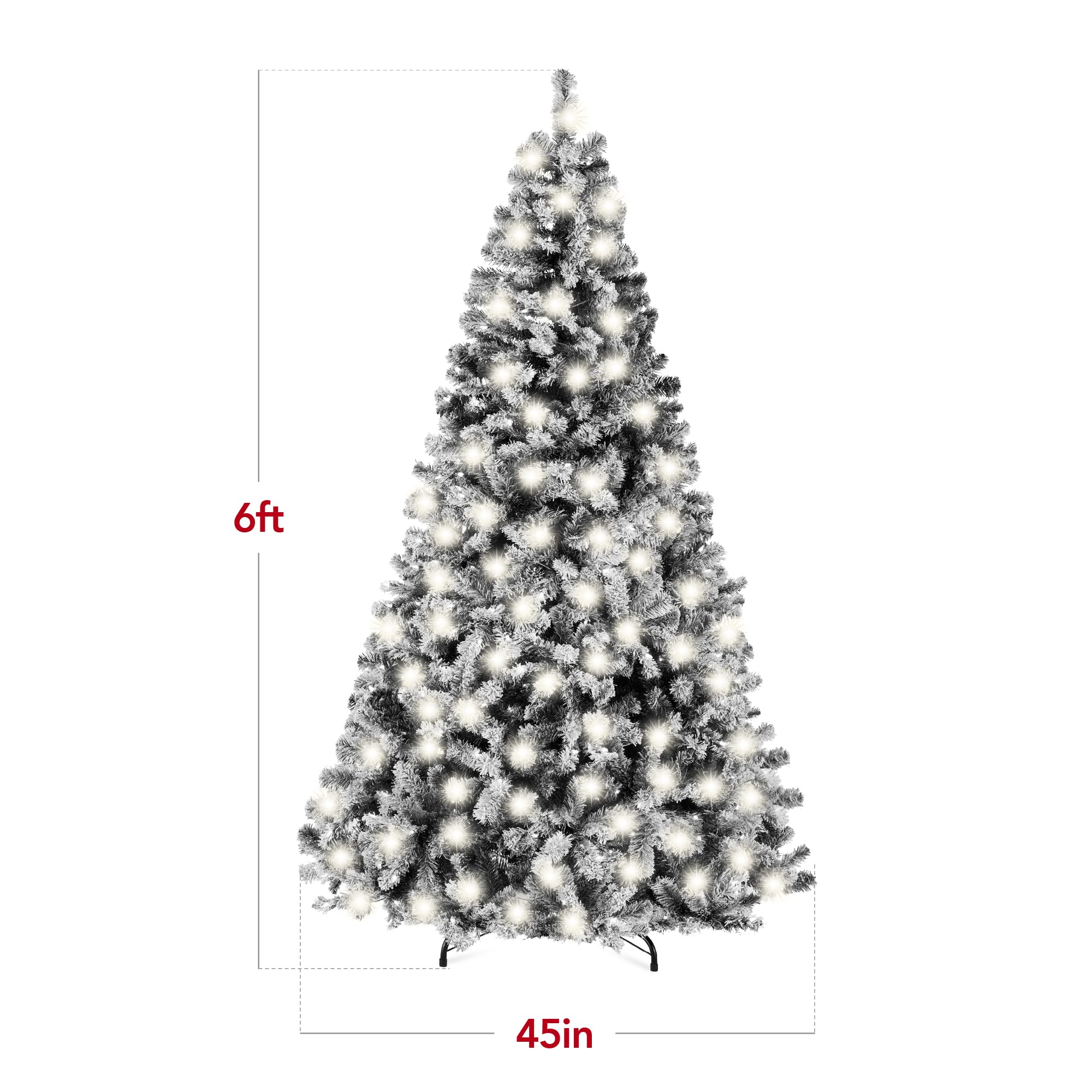 Foto 7 | Árbol De Navidad Best Choice Products Preiluminado, 6 Pies Con 250 Luces - Venta Internacional.
