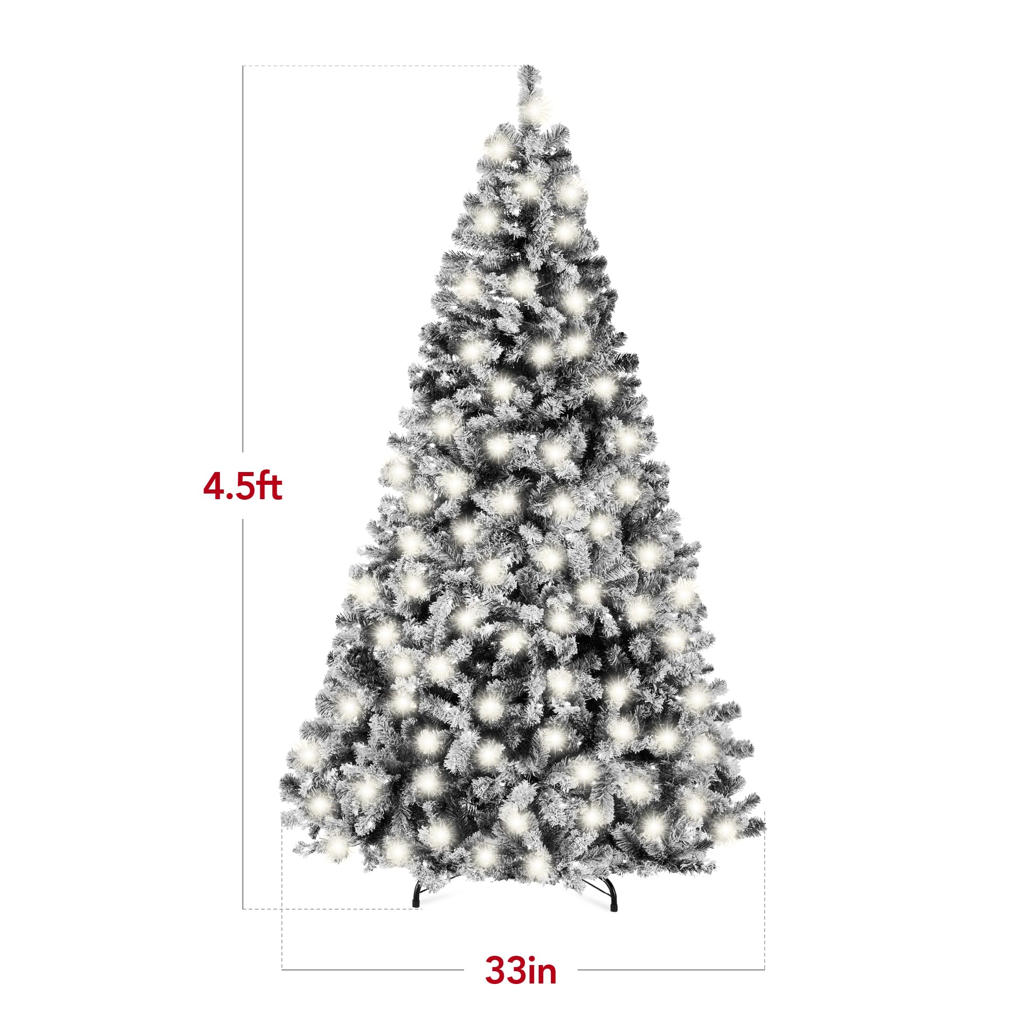 Foto 8 pulgar | Árbol De Navidad Best Choice Products, Preiluminado, 1,4 M, Con 200 Luces - Venta Internacional.