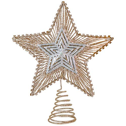 Foto 2 pulgar | Adorno Navideño Con Purpurina Para Árbol De Estrellas De Bel - Venta Internacional.