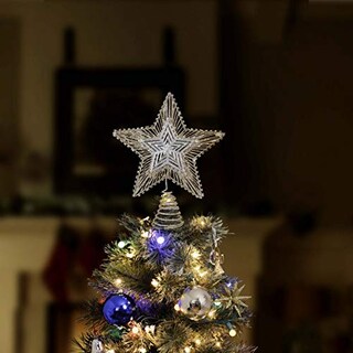 Foto 3 | Adorno Navideño Con Purpurina Para Árbol De Estrellas De Bel - Venta Internacional.